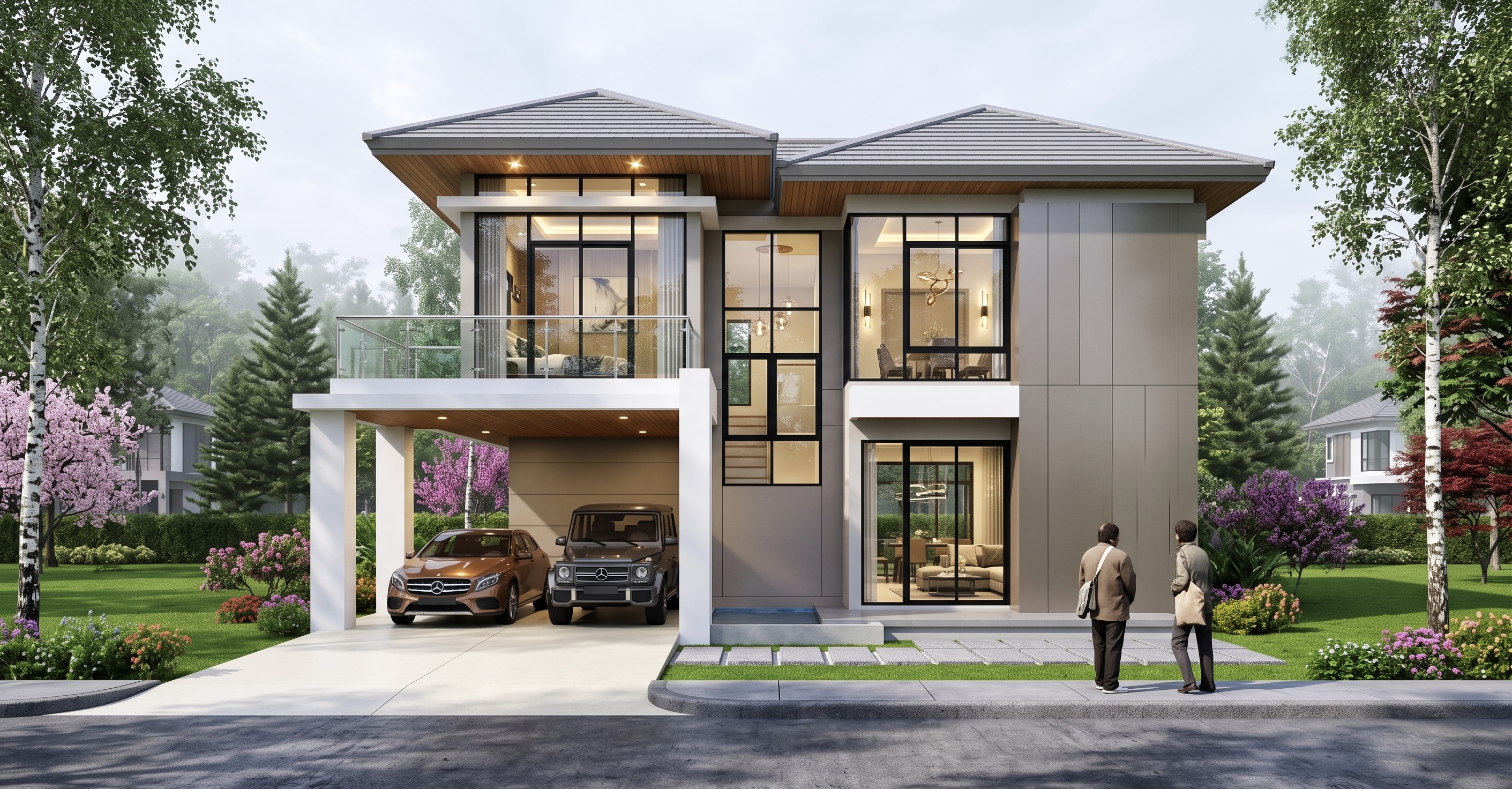 แบบบ้านcountry style 2 ชั้น,  แบบบ้าน country style, แบบบ้านสองชั้น, แบบบ้าน 3 ห้องนอน, แบบบ้าน 3 ห้องนอน 3 ห้องน้ำ, แบบบ้าน 